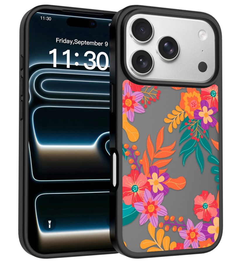 Translucent Matte Frosted Skin Feeling Case with Designs (UV Printing) for iPhone 11-17 Series — phone accessory shipped from Shenzhen warehouse