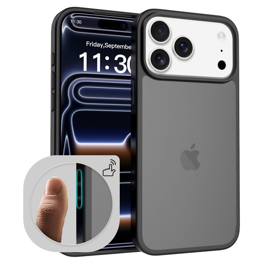Skin Feeling Case with Camera Action Button for iPhone 11-17 Series — phone accessory shipped from Shenzhen warehouse