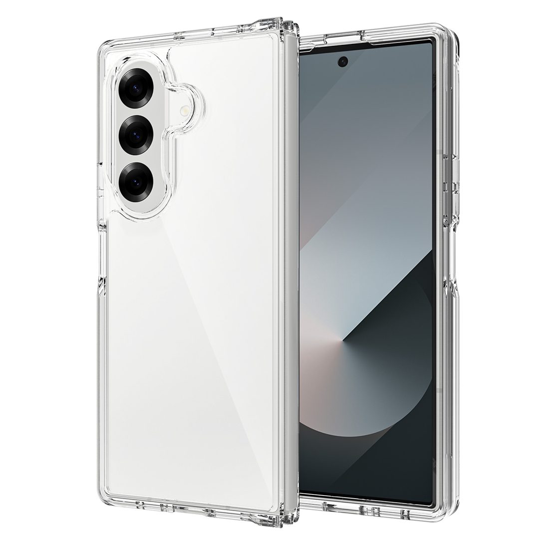 2.0MM Thick Clear Case with Flexible TPU Hinge for iPhone 11-17 Series — phone accessory shipped from Shenzhen warehouse