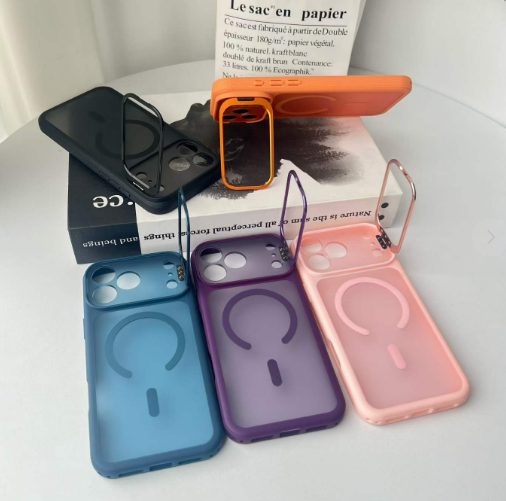 Skin Feeling Camera Bracket Case with Magsafe for iPhone 11-17 Series view 2
