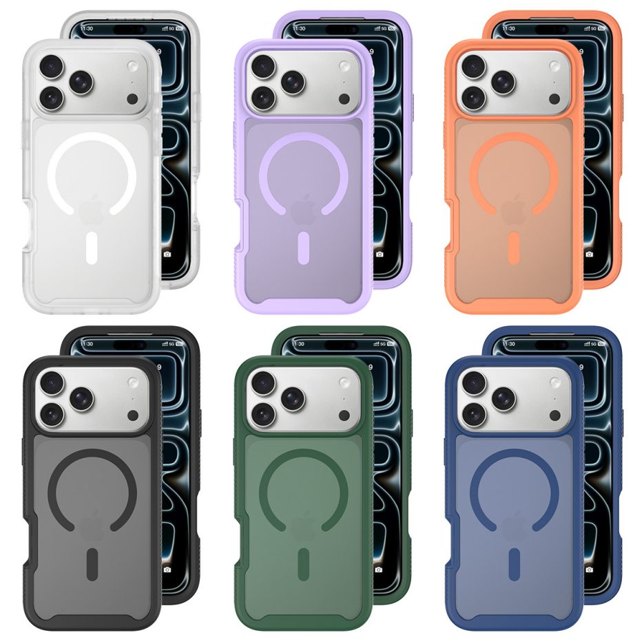 Magnetic Matte Skin Feeling Full-body Rugged Case with Front Case & Back Cover including Built-in Screen Protectors for iPhone 11-17 Series view 2