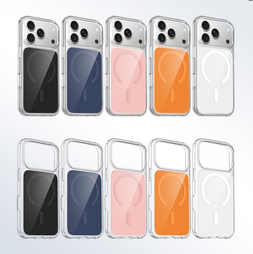 1.5MM Thick Clear Case with Colorful Mirror Backplate for iPhone 11-17 Series view 2