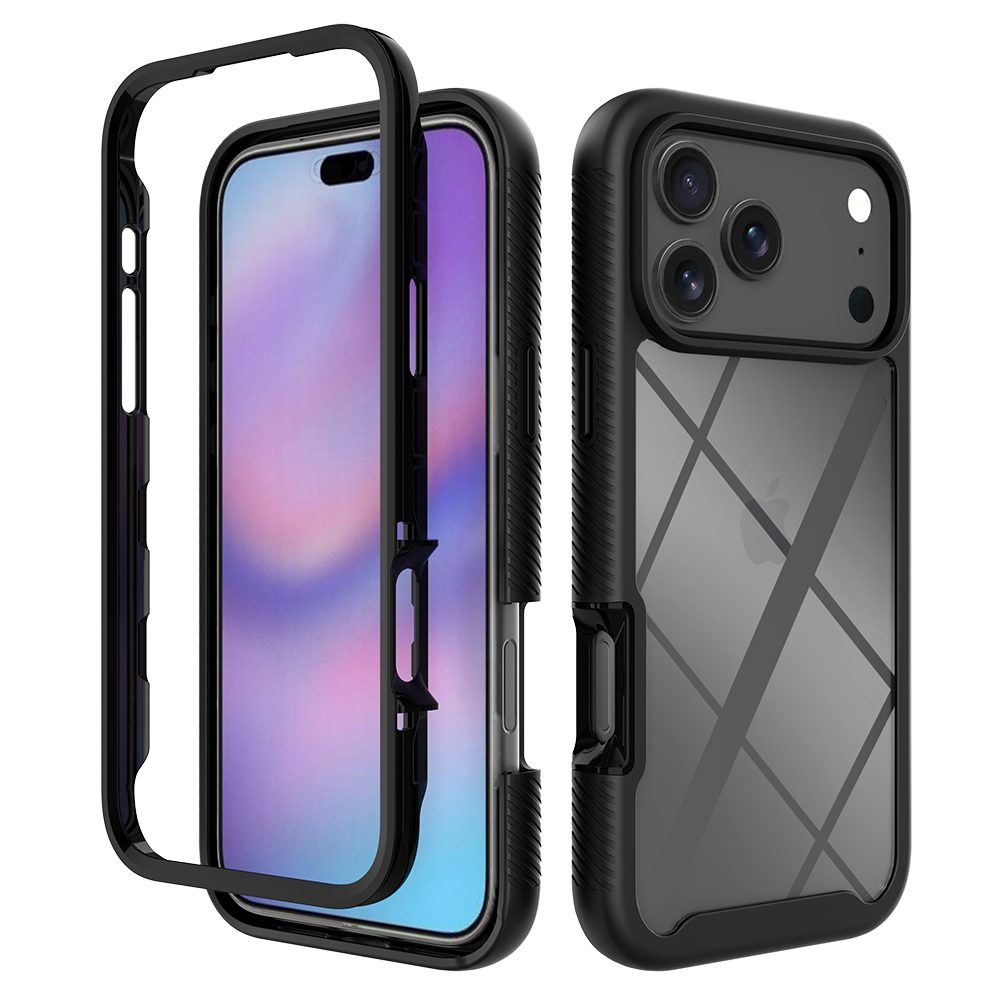 Full-body Rugged Case with Front Cover for iPhone 11-17 Series — phone accessory shipped from Shenzhen warehouse