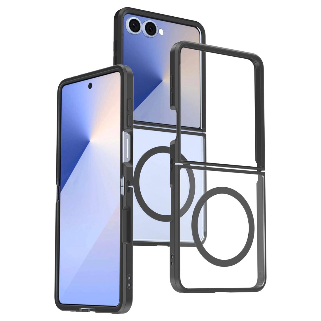 2.0MM Thick Magsafe Clear Case with Flexible TPU Hinge for iPhone 11-17 Series view 2