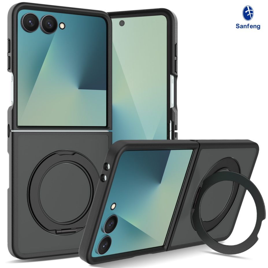2.0MM Skin Feeling Magsafe Case with Rotating Stand & Flexible TPU Hinge for iPhone 11-17 Series — phone accessory shipped from Shenzhen warehouse