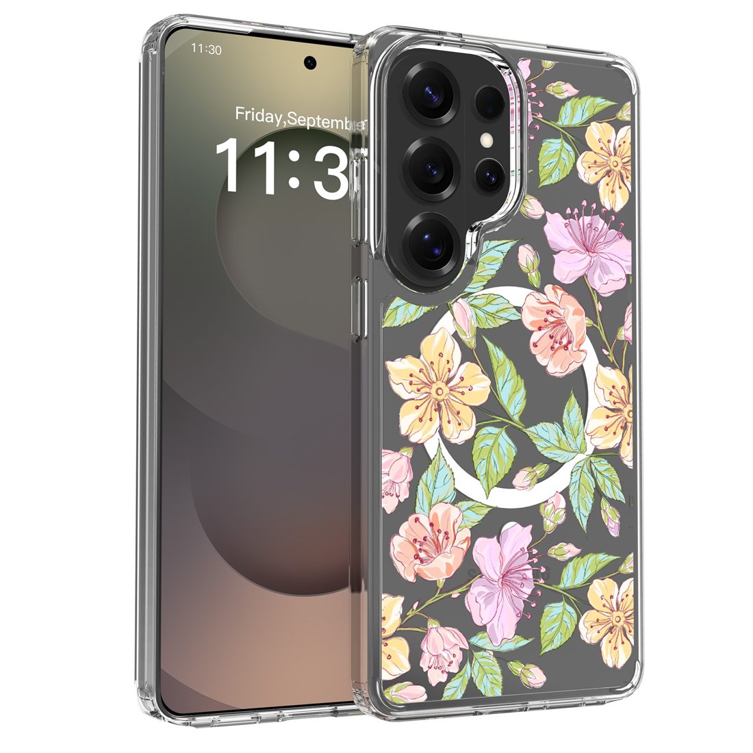 1.5MM Magsafe Clear Case with Designs (UV Printing) for iPhone 11-17 Series — phone accessory shipped from Shenzhen warehouse