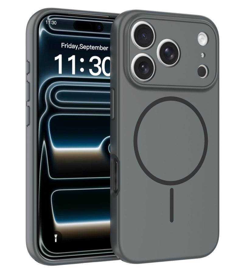 Solid Color Backplate Skin Feel Magsafe Case with Camera Protection for iPhone 11-17 Series — phone accessory shipped from Shenzhen warehouse