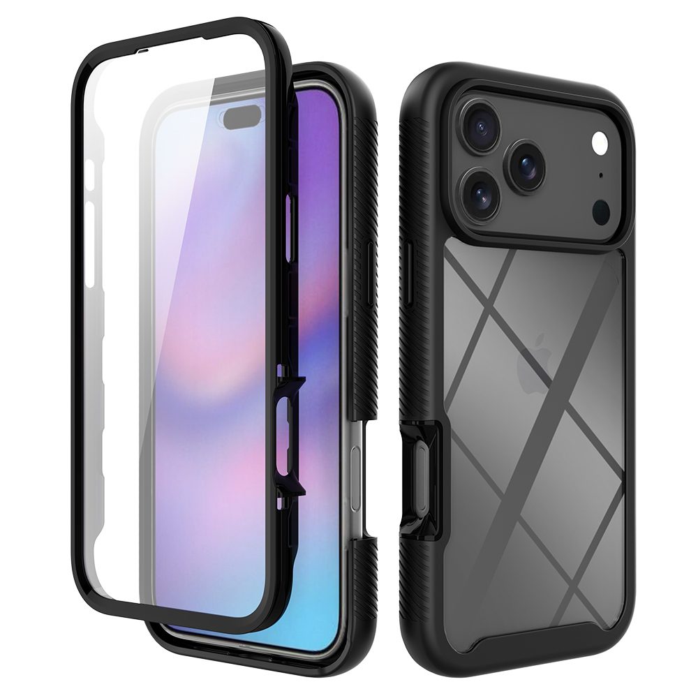 Full-body Rugged Case with Front Case & Back Cover including Built-in Screen Protectors for iPhone 11-17 Series — phone accessory shipped from Shenzhen warehouse
