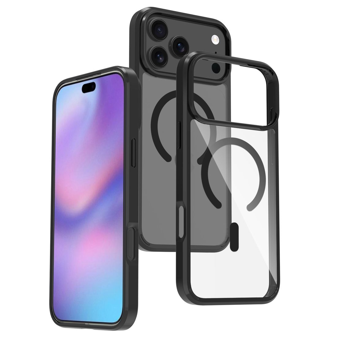 1.5MM Thick Clear Case with Magsafe for iPhone 11-17 Series view 2