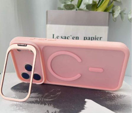 Skin Feeling Camera Bracket Case with Magsafe for iPhone 11-17 Series — phone accessory shipped from Shenzhen warehouse