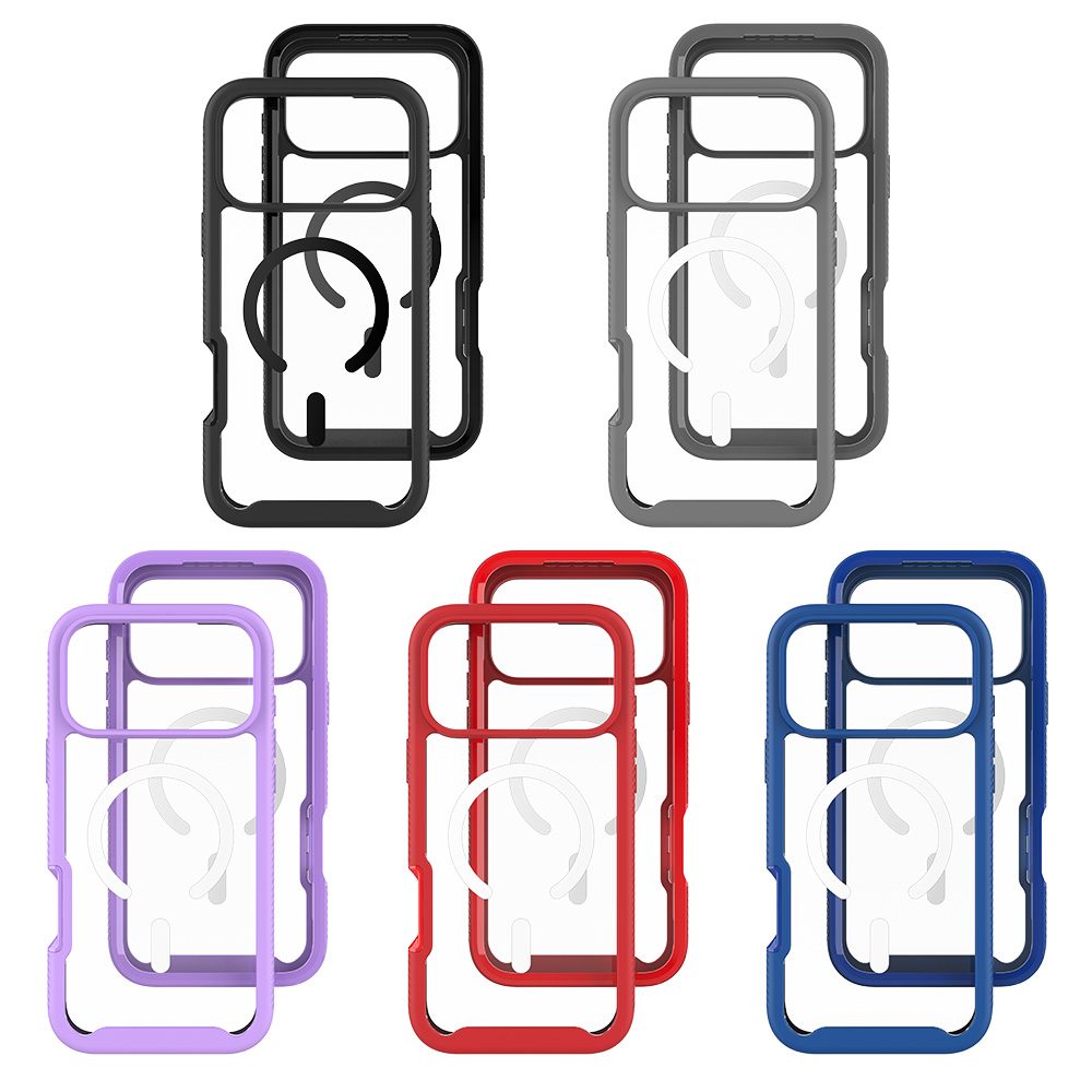 Full-body Rugged Magsafe Case with Built-in Screen Protector for iPhone 11-17 Series view 2