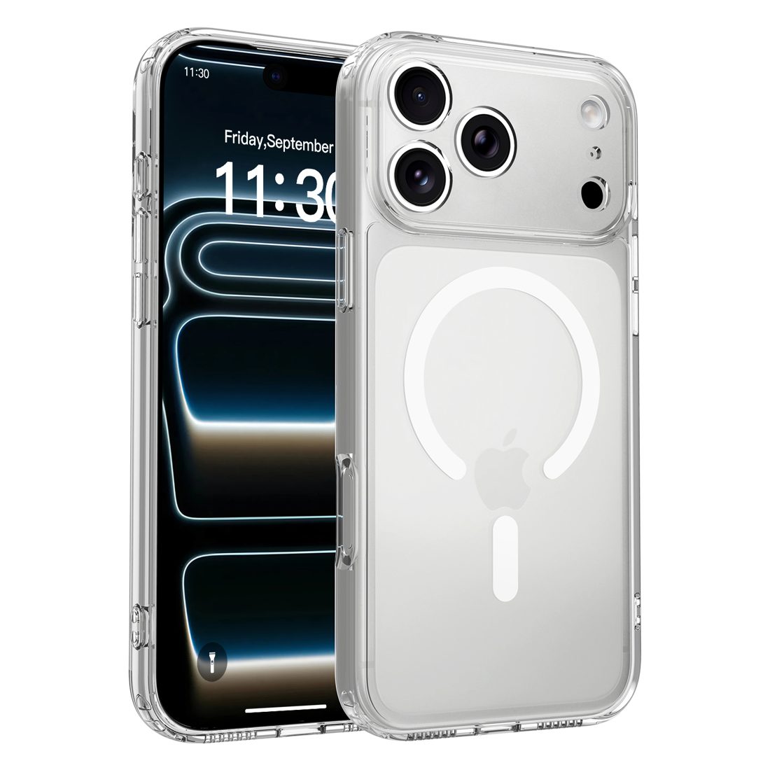 1.5MM Thick Clear Magsafe Case with Full Camera Protection for iPhone 11-17 Series — phone accessory shipped from Shenzhen warehouse