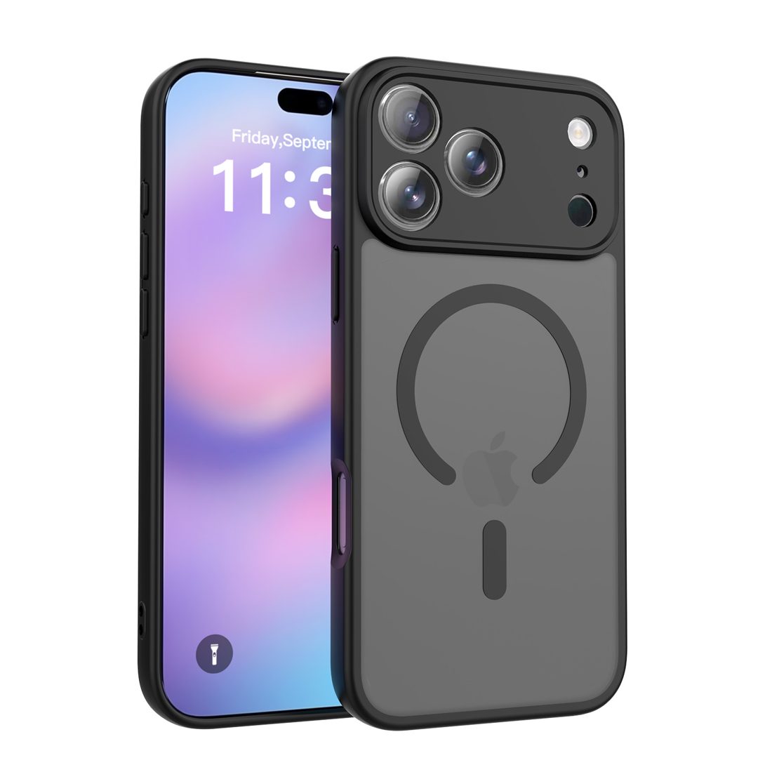 Translucent Matte Frosted Skin Feel Magsafe Case with Full Camera Protection for iPhone 11-17 Series — phone accessory shipped from Shenzhen warehouse
